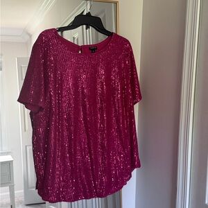 Torrid Sequin Blouse Size 2 (18-20)